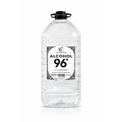 Garrafa de 10 litros de alcohol alimentario 96 grados, formato ahorro para licores.